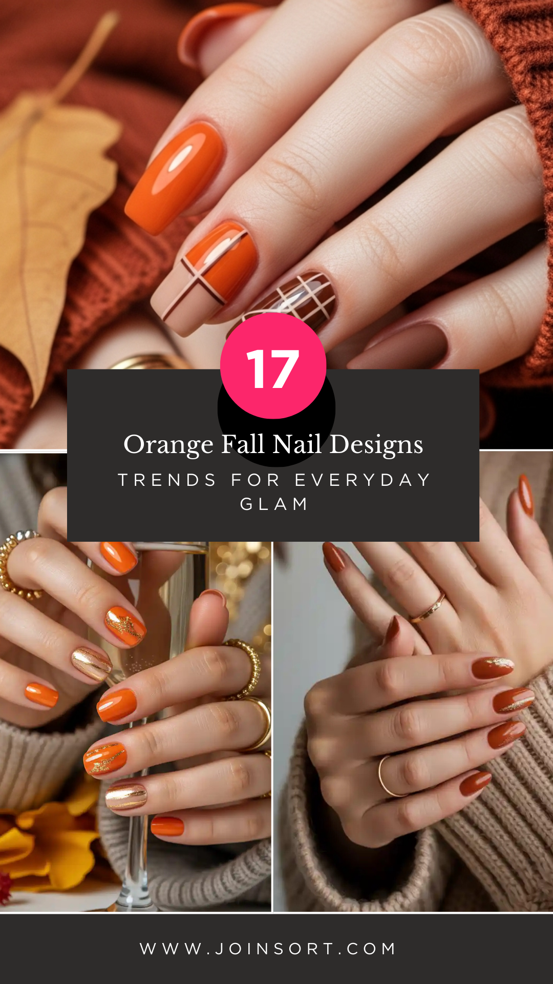 Orange Fall Nail Designs: 17 Trends for Everyday Glam