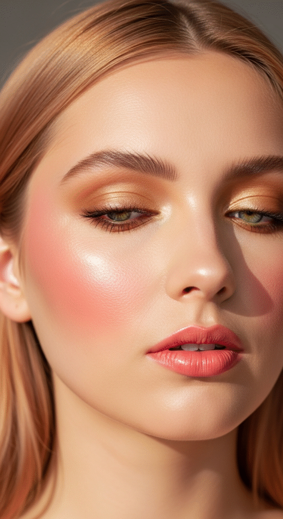 Peach and Gold Duo - Makeup Looks for Strawberry Blonde Hair