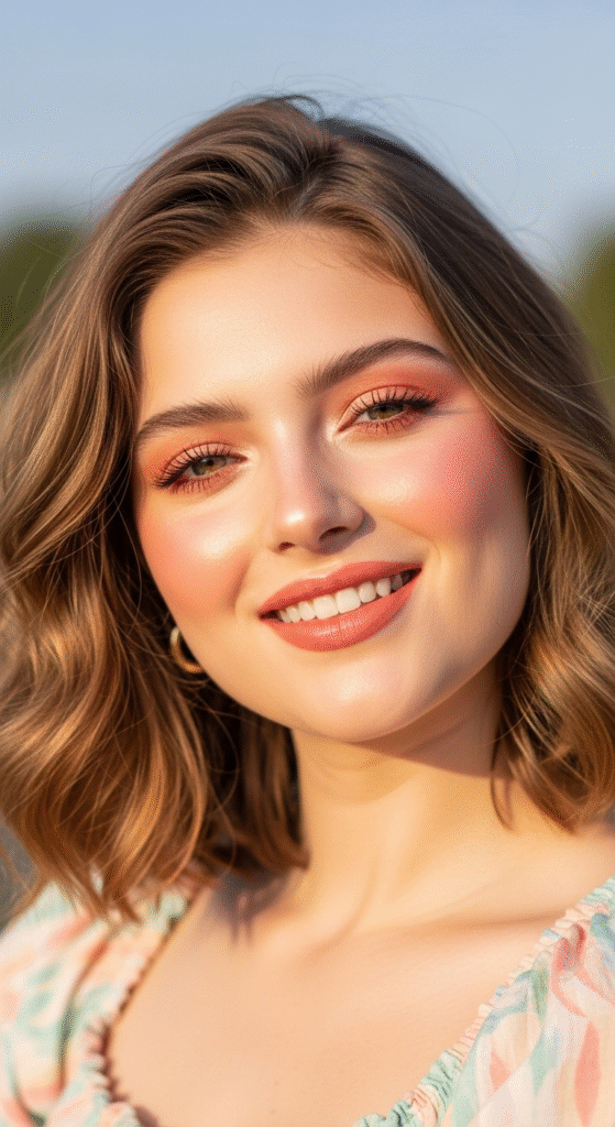 Peachy Glow Makeup - Party Makeup Looks for Beginners