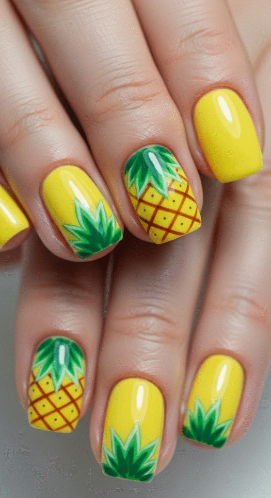 Pineapple Nail Art
