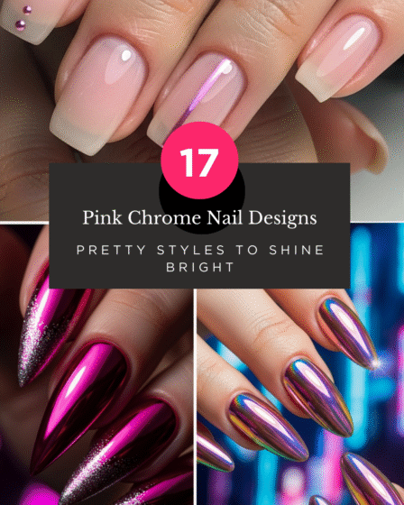 Pink Chrome Nail Designs: 17 Pretty Styles to Shine Bright