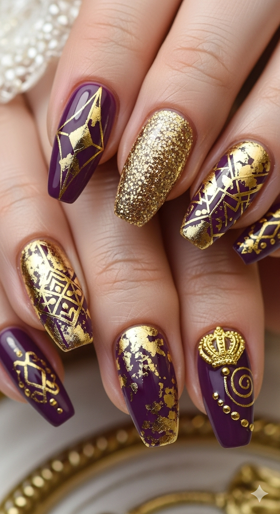 Purple and Gold Royalty