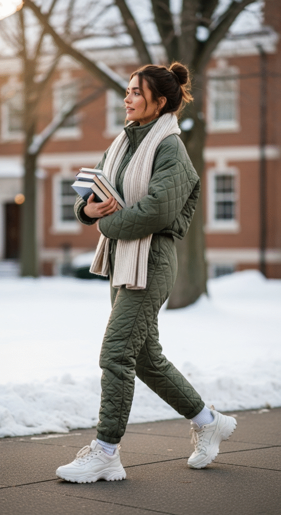 Quilted Jackets with Joggers