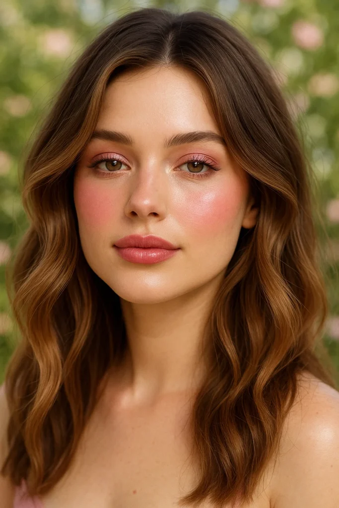 Rosy Romantic Look
