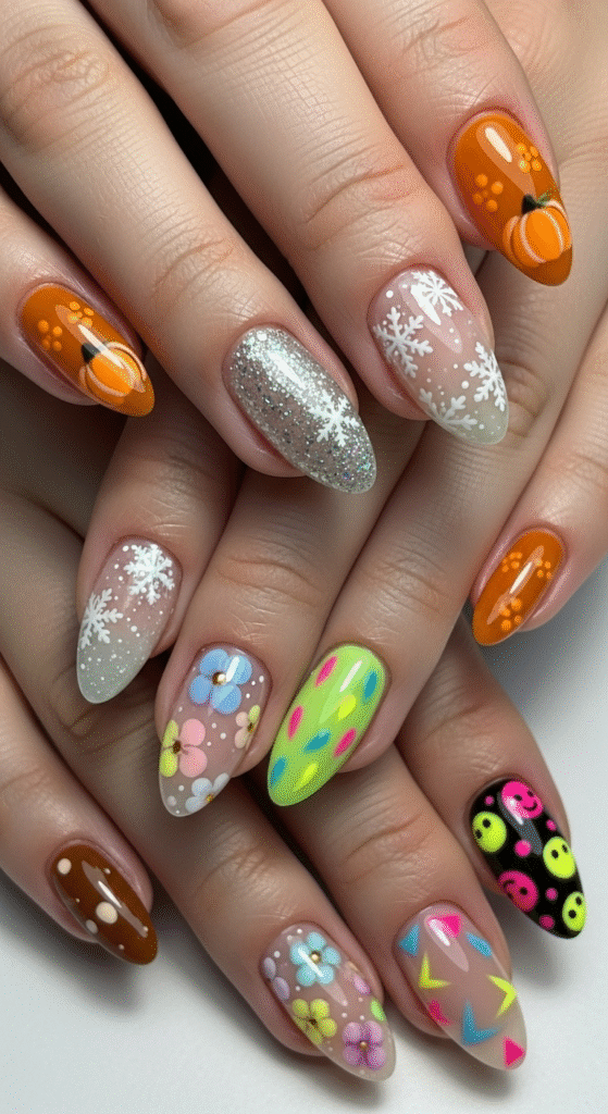 Seasonal Almond Nails
