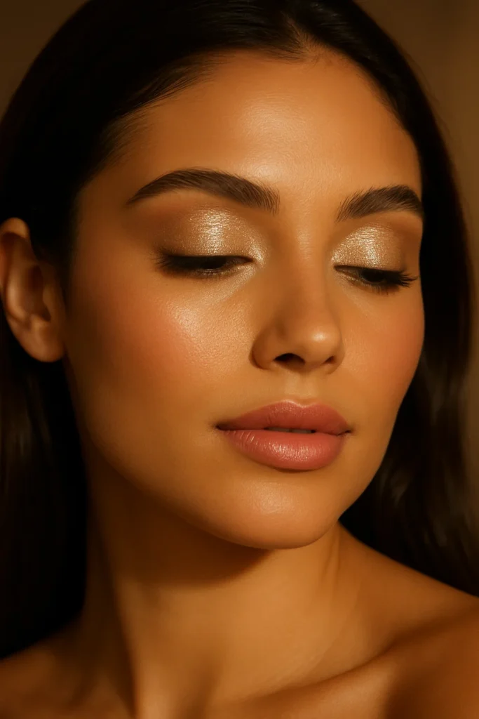 Shimmery Champagne Eyes