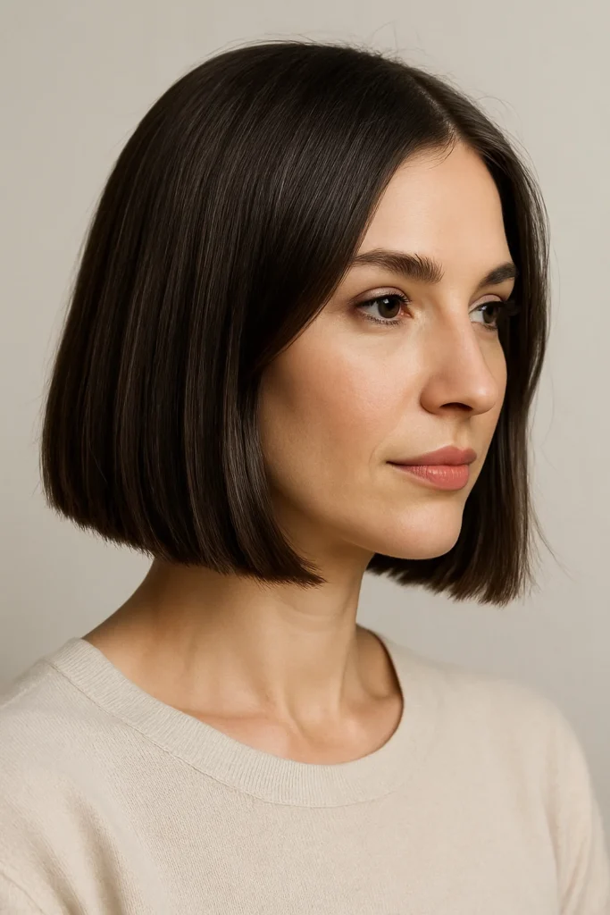 Shoulder-Length Blunt Cut