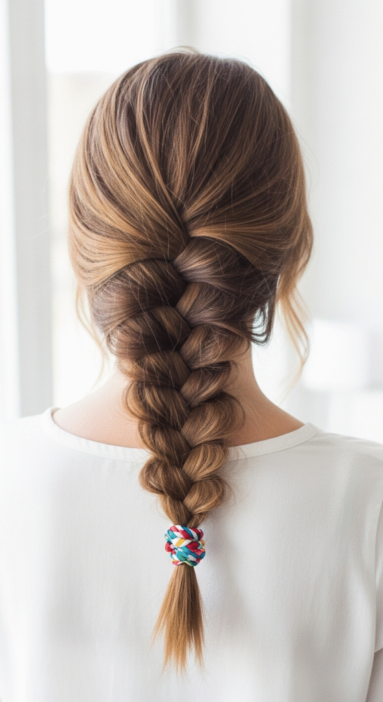 Side Braid - Easy Braided Hairstyles for School