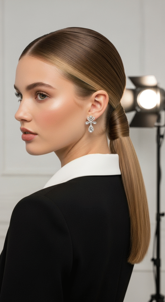Sleek Low Ponytail
