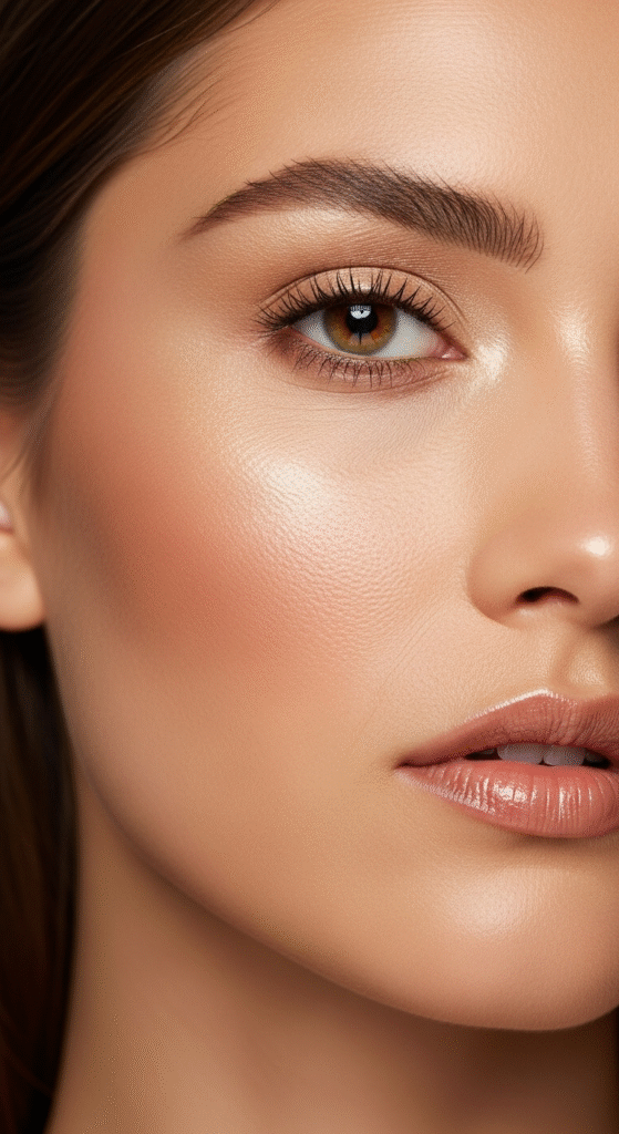 The Classic Cheekbone Contour - Contouring Makeup for Round Faces