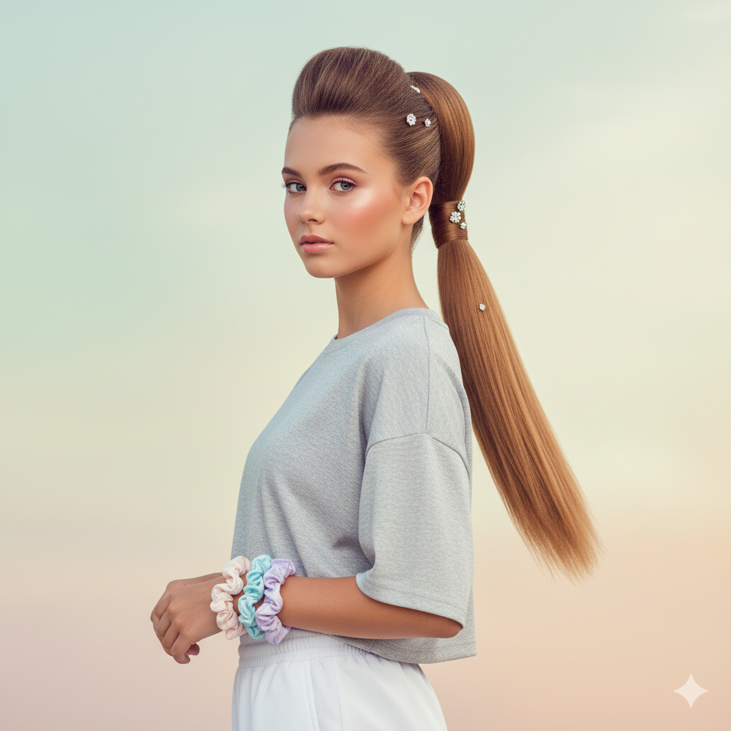 The Classic High Ponytail - Trendy Hairstyles for Teenage Girls