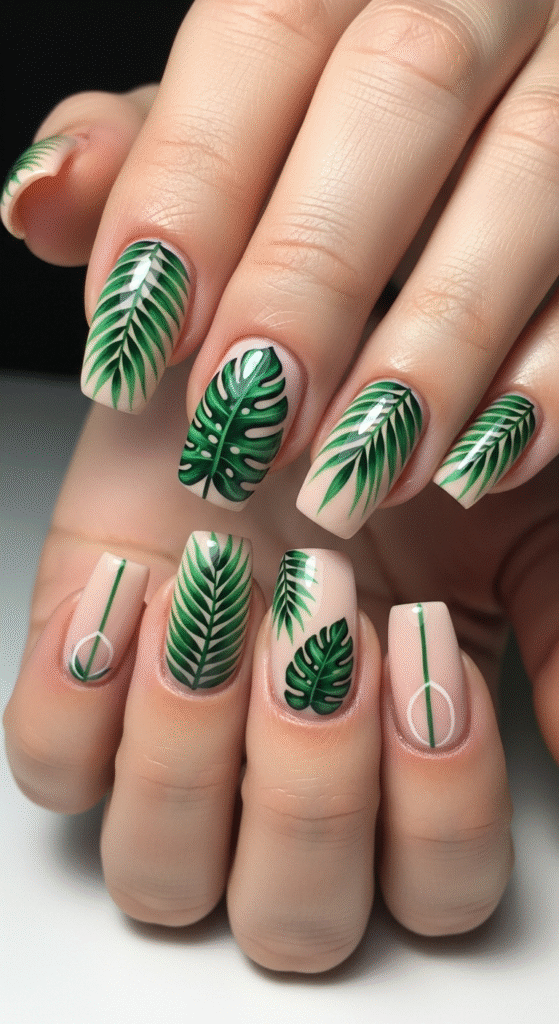 Tropical Palm Leaf Art