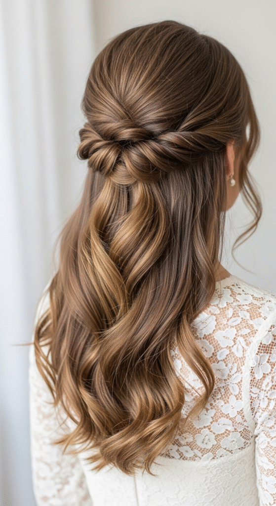 Twisted Half-Up Hairstyle