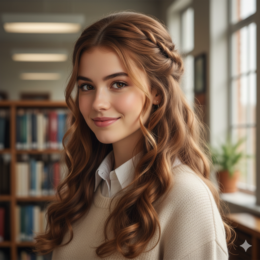 Twisted Half-Up Style