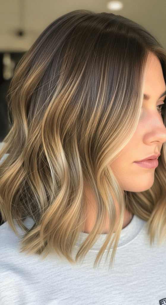 Wavy Lob with Highlights