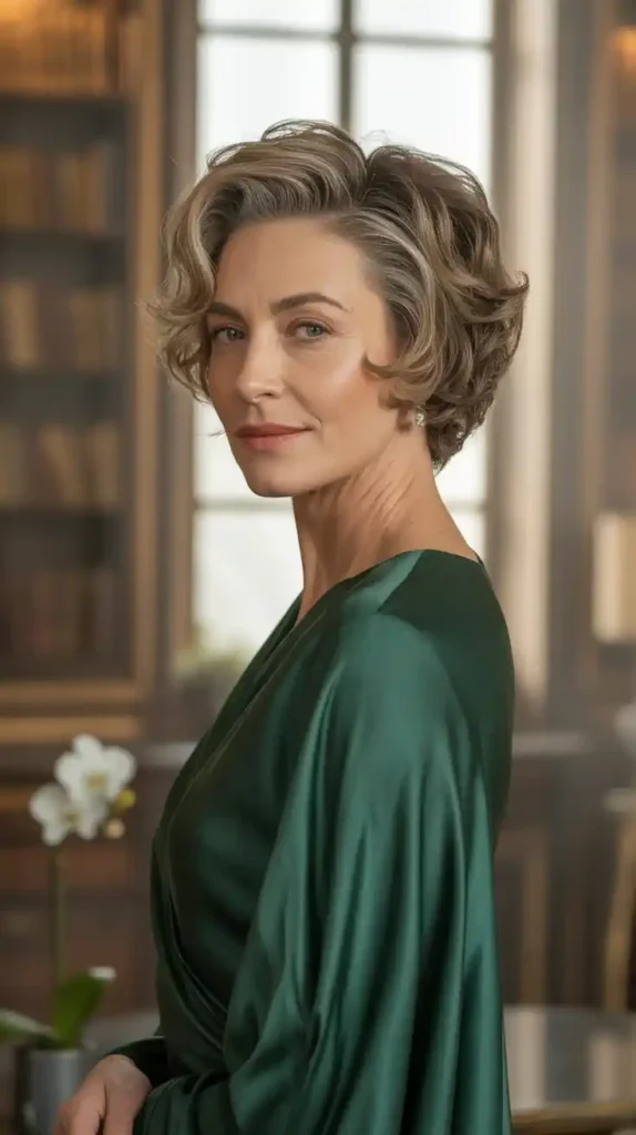 Wavy Pixie Cut - Pixie Cuts for Women Over 40