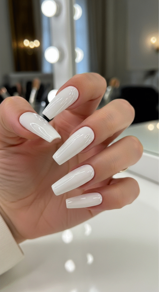 White Coffin Nails