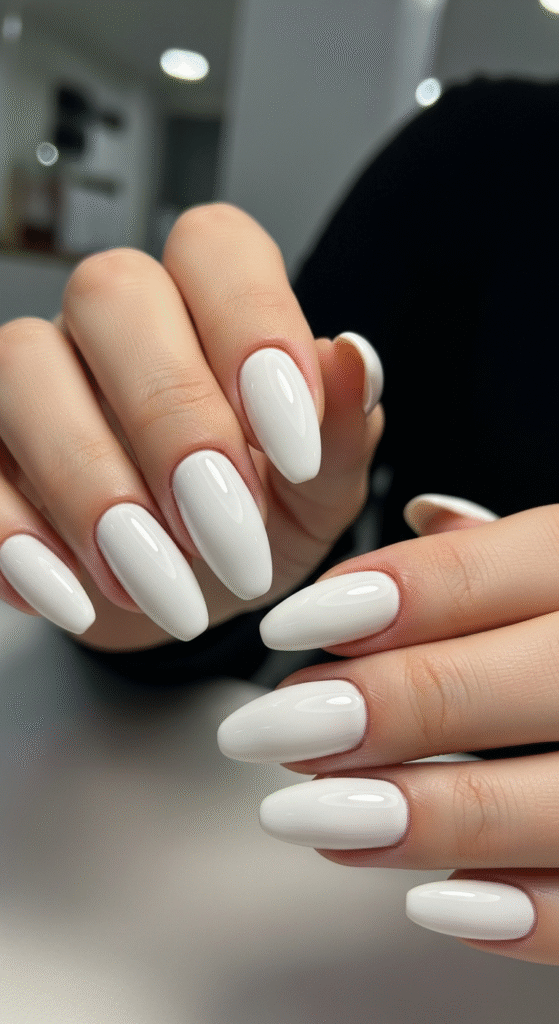 White Gel Nails