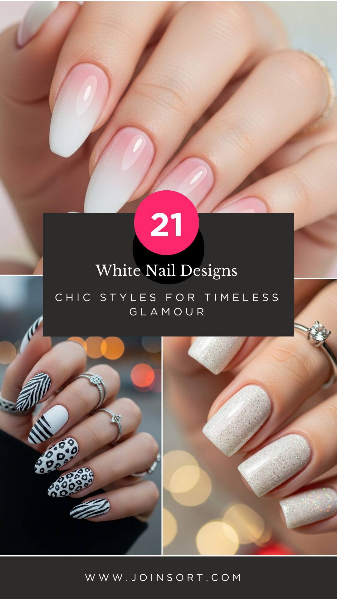 White Nail Designs 21 Chic Styles for Timeless Glamour