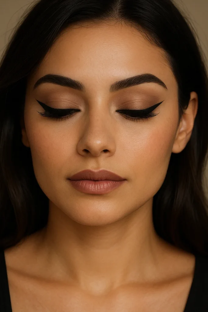 Winged Eyeliner - Makeup Looks for Olive Skin