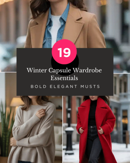 Winter Capsule Wardrobe Essentials 19 Bold Elegant Musts