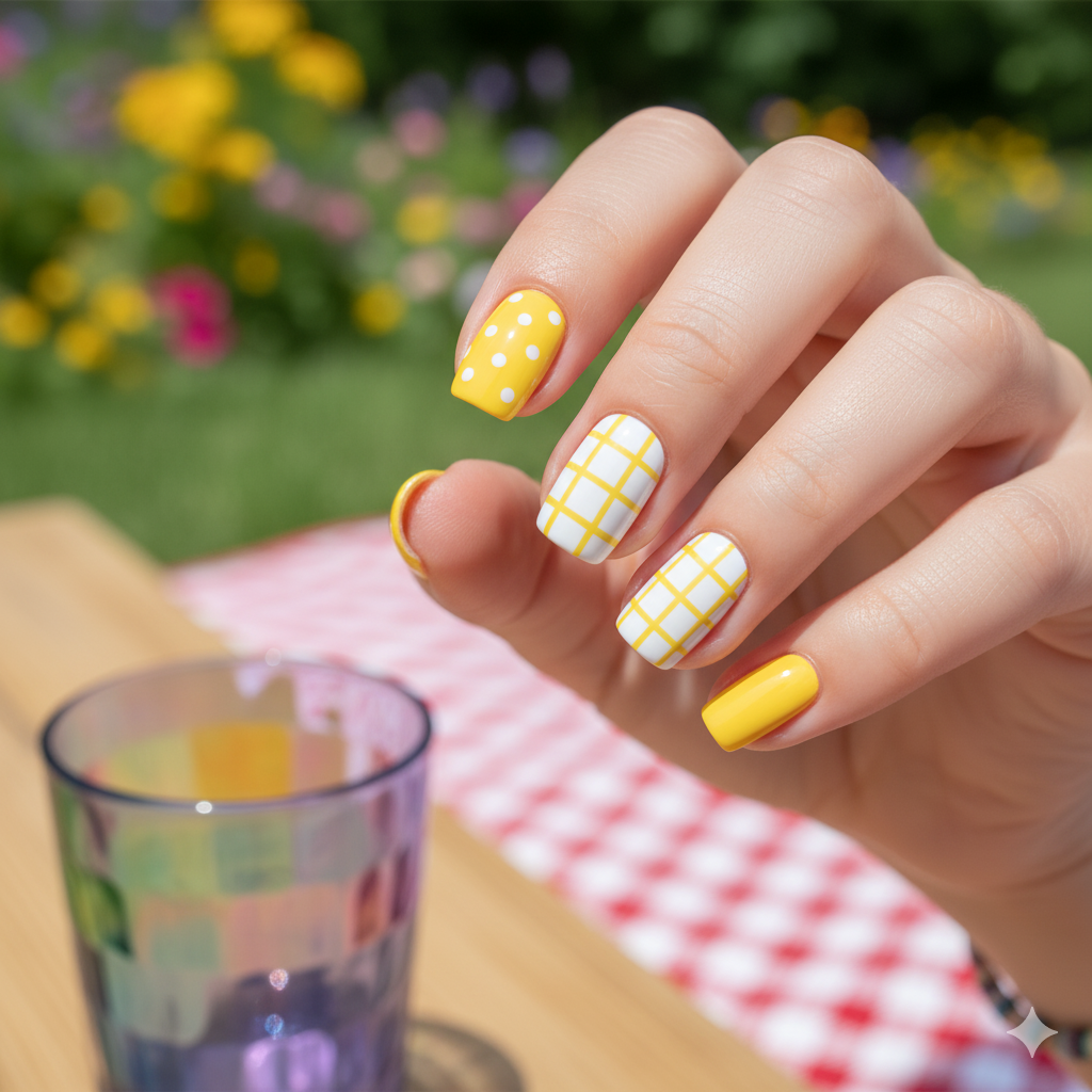 Yellow and White Combination