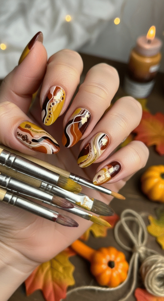Abstract Autumn Art