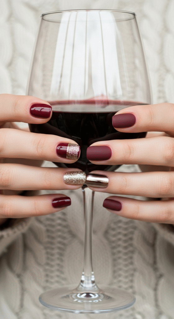 Burgundy Wine Elegance