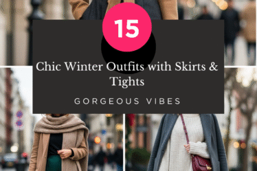 Chic Winter Outfits with Skirts & Tights: 15 Gorgeous Vibes