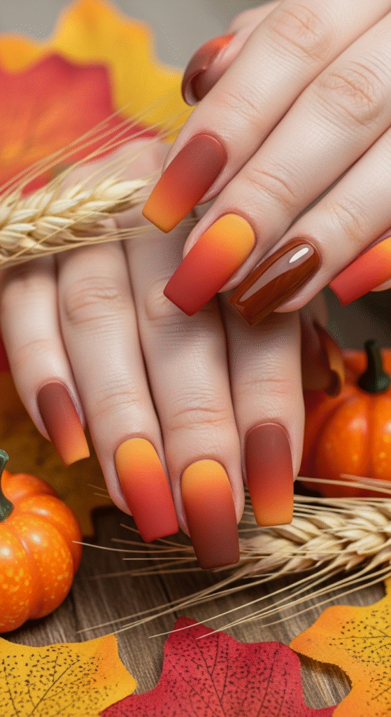 Harvest Orange Ombre