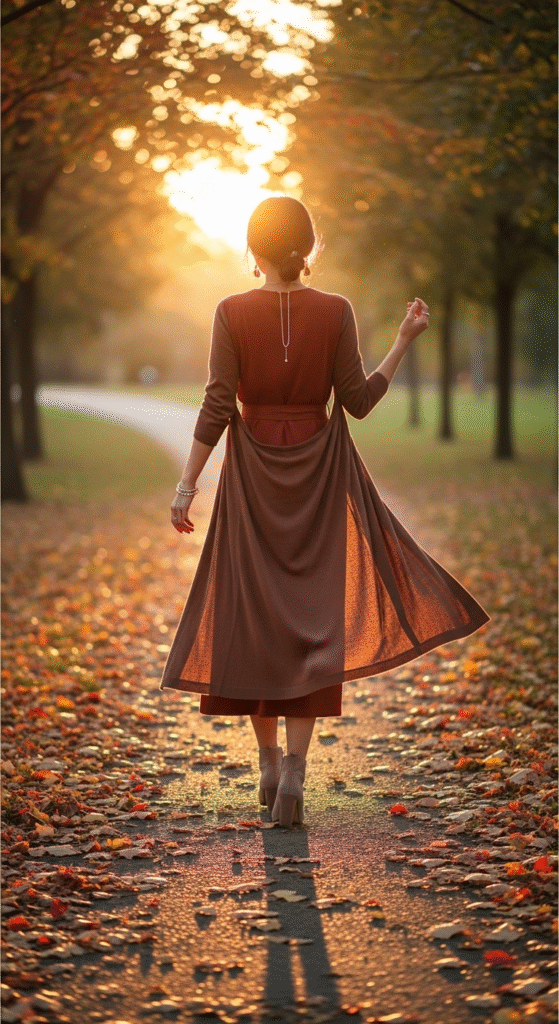 Long Cardigan with Belted Midi Dress - Layered Winter Outfit Ideas for Women