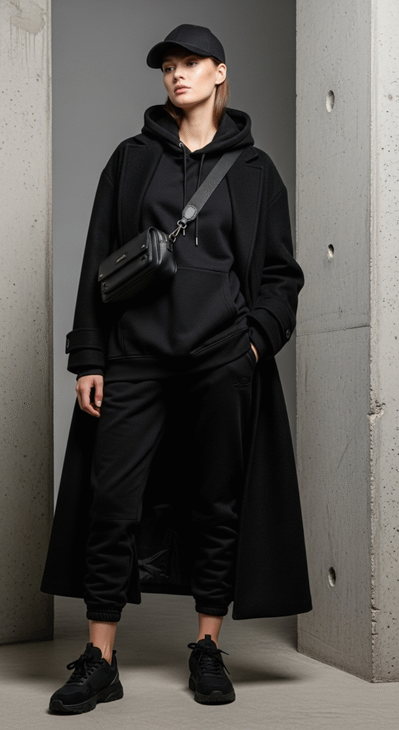 Monochrome Streetwear Ensemble
