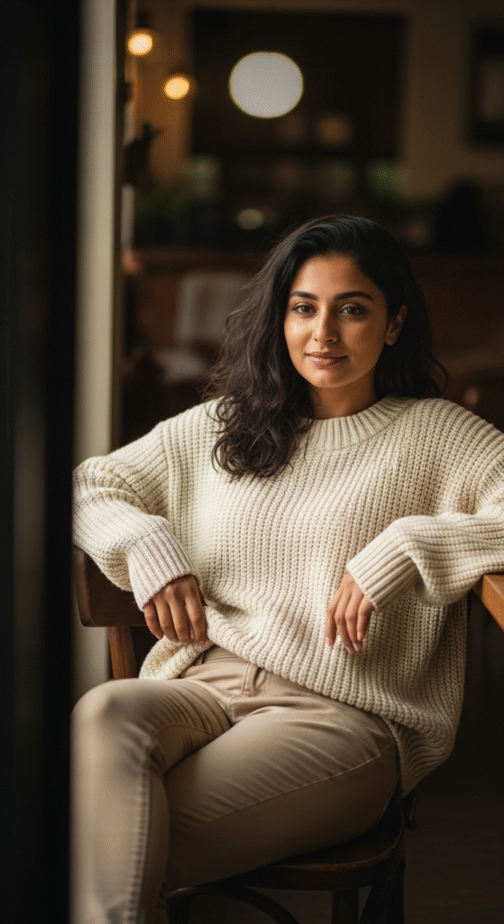 Oversized Sweater with Slim Pants