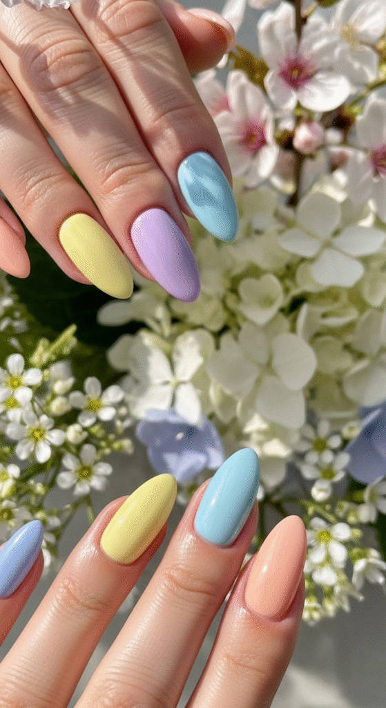 Pastel Sunshine Nails