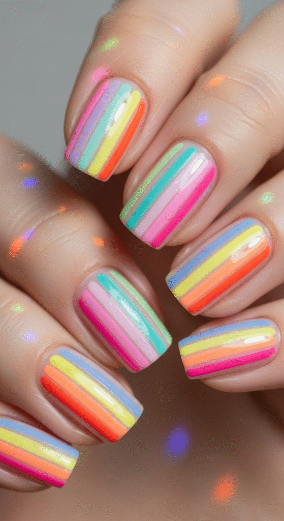 Rainbow Gradient Lines