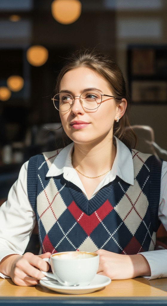 Sweater Vest with Button-Down Shirt